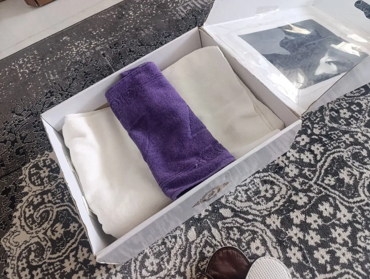 ست سه عددی حوله با جعبه مناسب جهیزیه|سفره، حوله، دستمال آشپزخانه|مشهد, خواجه ربیع|دیوار