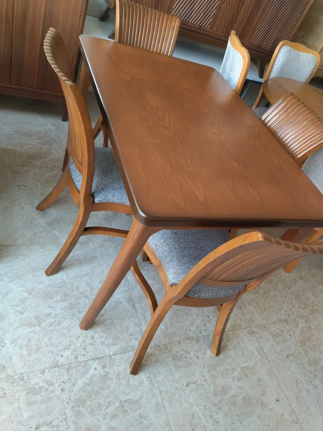 میز غذا خوری صدفی پلاس|میز و صندلی غذاخوری|اردبیل, |دیوار