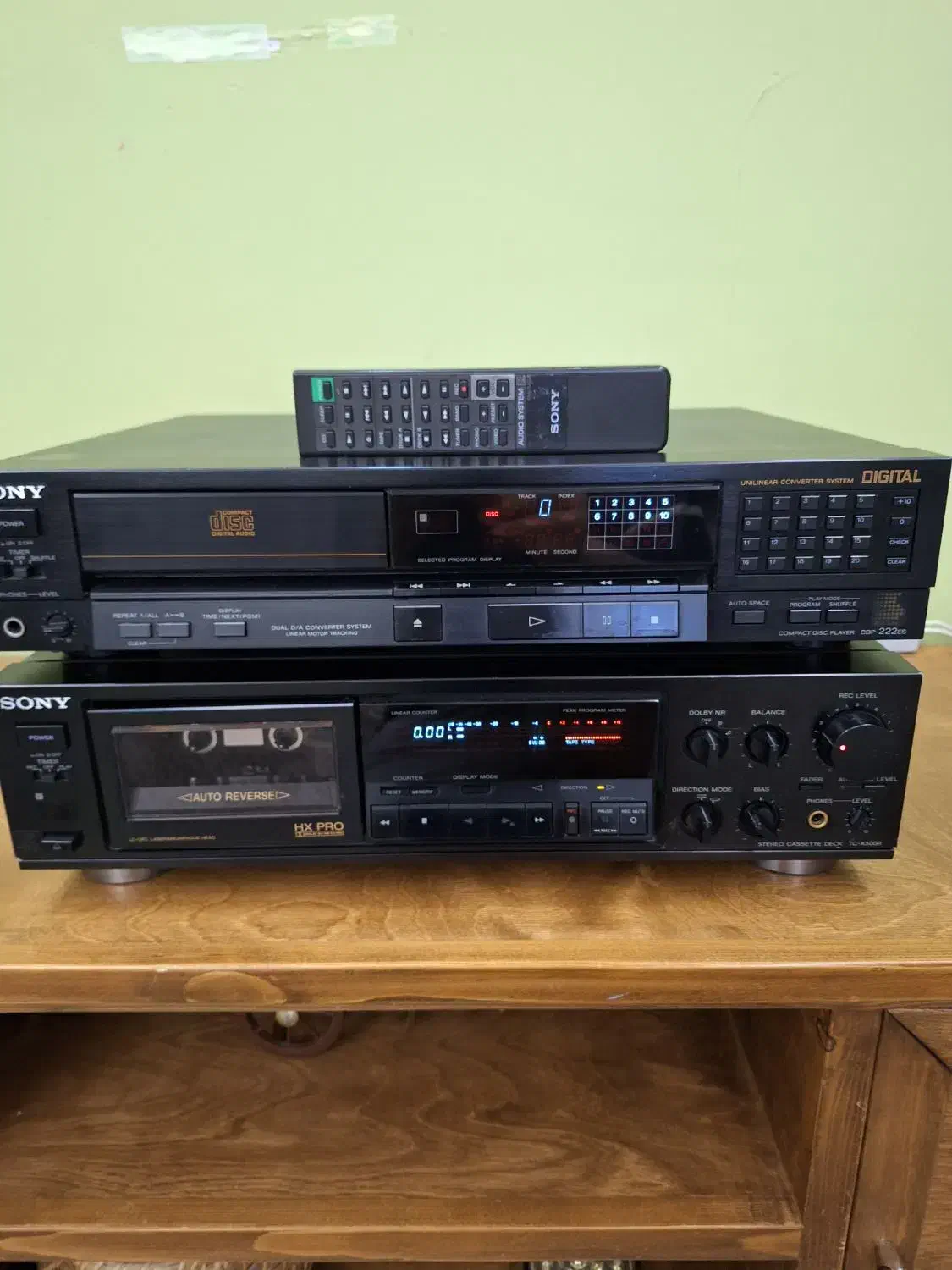 پلیر sony es222 با دک و دیگر وسایل صوتی حرفه ای|سیستم صوتی خانگی|تهران, فلسطین (میدان انقلاب)|دیوار