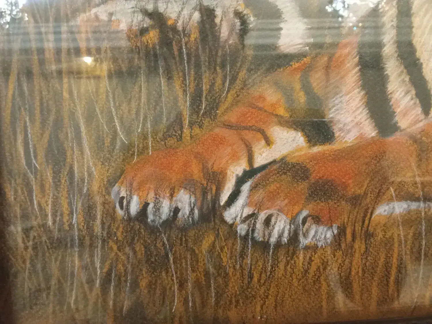 تابلو نقاشی ببر هنر دست|تابلو، نقاشی، عکس|تهران, امامت|دیوار