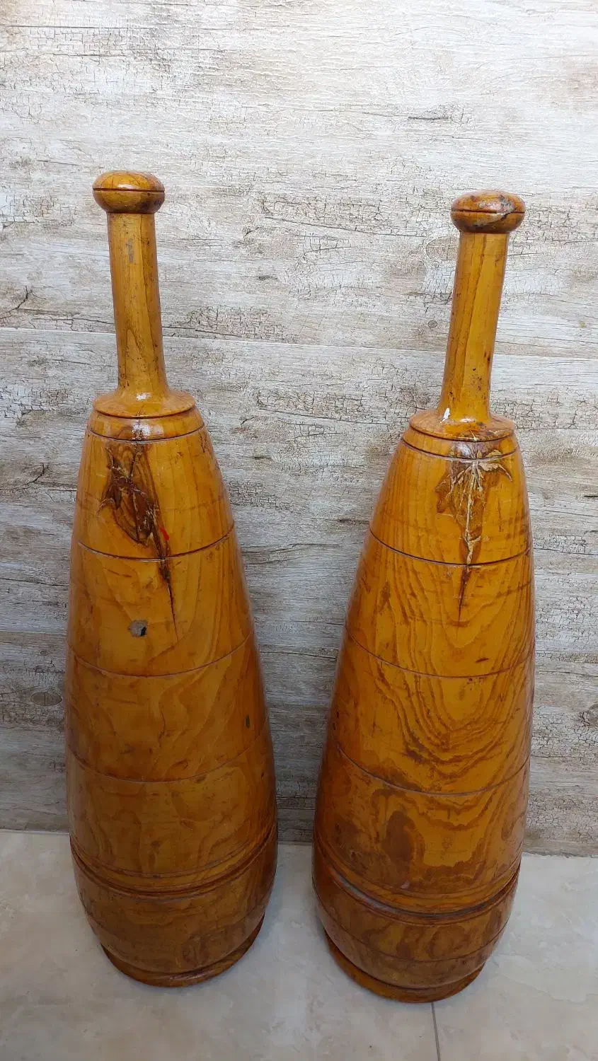 میل زورخانه ای چوبی قدیمی(آنتیک،سالم و سنگین)|تجهیزات ورزشی|تهران, شهرک شهرداری|دیوار