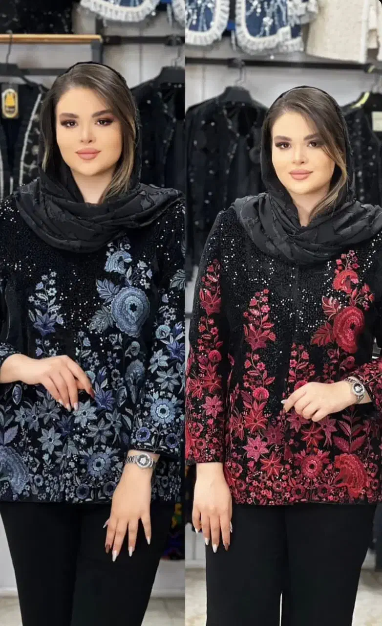 مخمل پولک دوزی مجلسی|لباس|ابهر, |دیوار