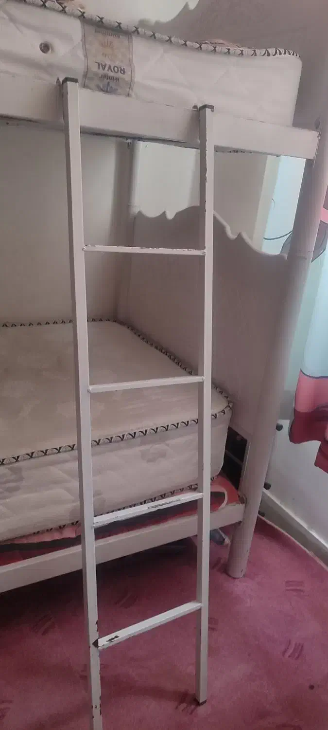 تخت دوطبقه فلزی|تخت و سرویس خواب|اراک, |دیوار