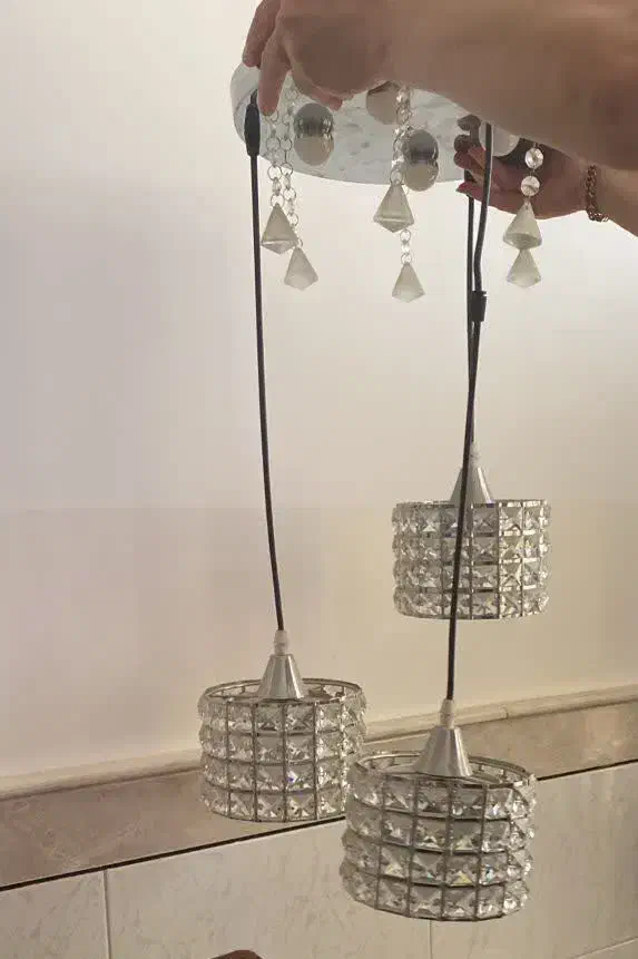 لوستر ۳شاخه|لوستر و چراغ آویز|قم, حاج زینل|دیوار