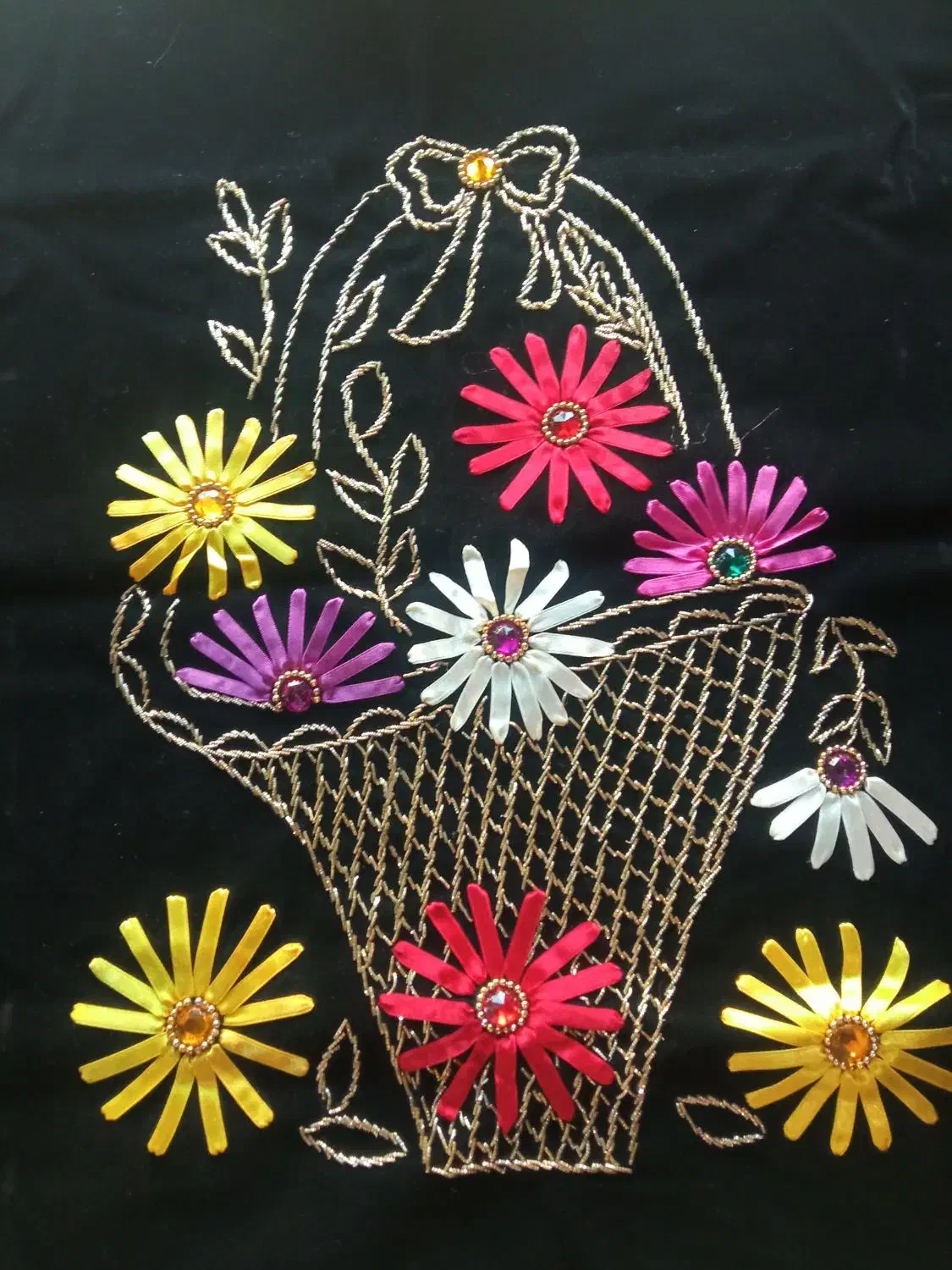 تابلو گلدوزی کاردست|صنایع دستی و سایر لوازم تزئینی|رودهن, |دیوار