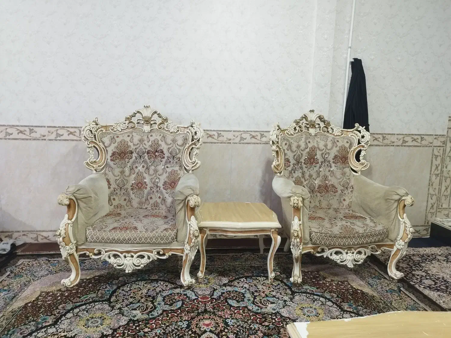 مبل نه نفره سلطنتی|مبلمان خانگی و میز عسلی|کرمانشاه, |دیوار