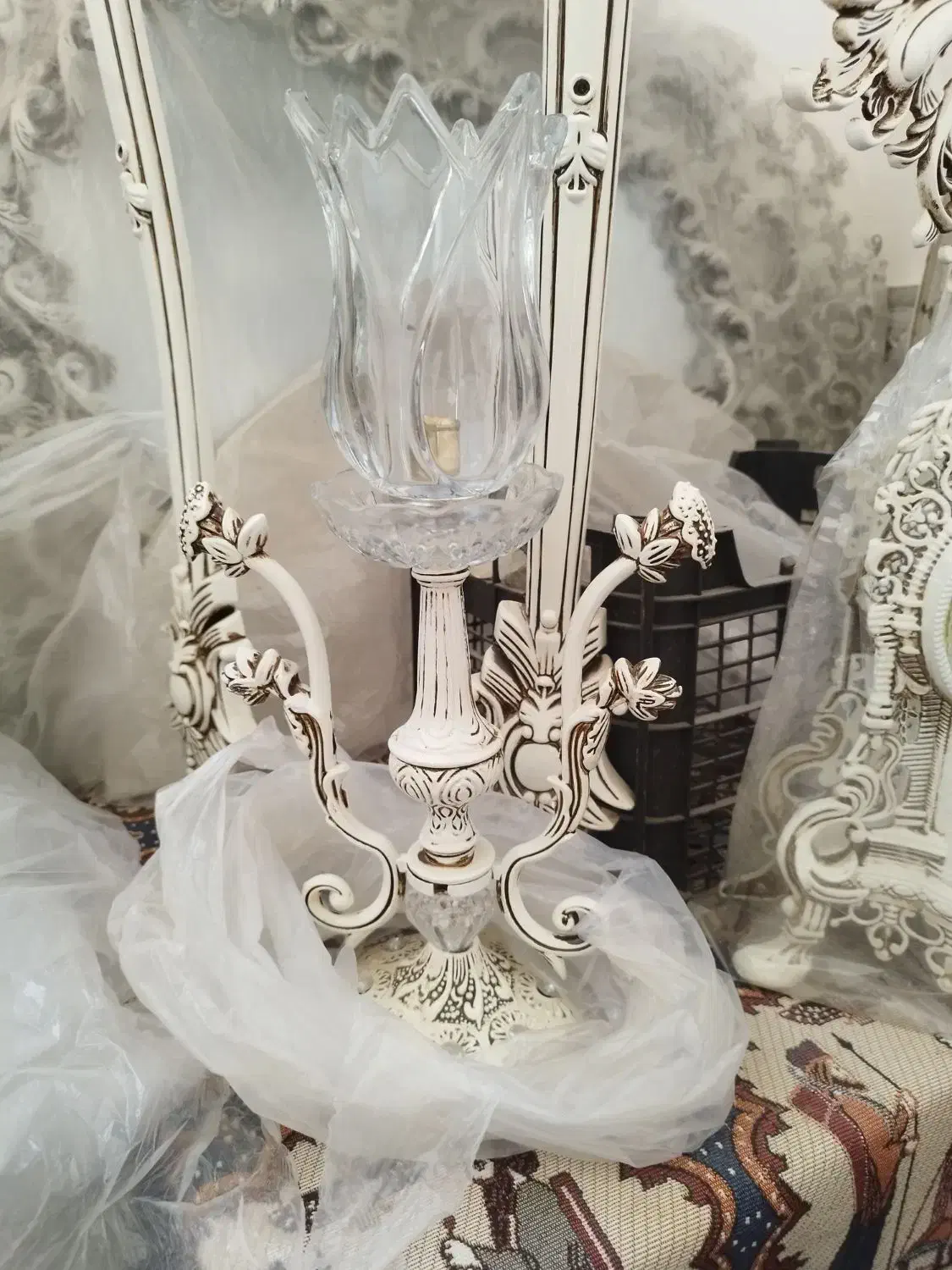 آینه شمعدان نو نو|مبلمان خانگی و میز عسلی|قیدار, |دیوار