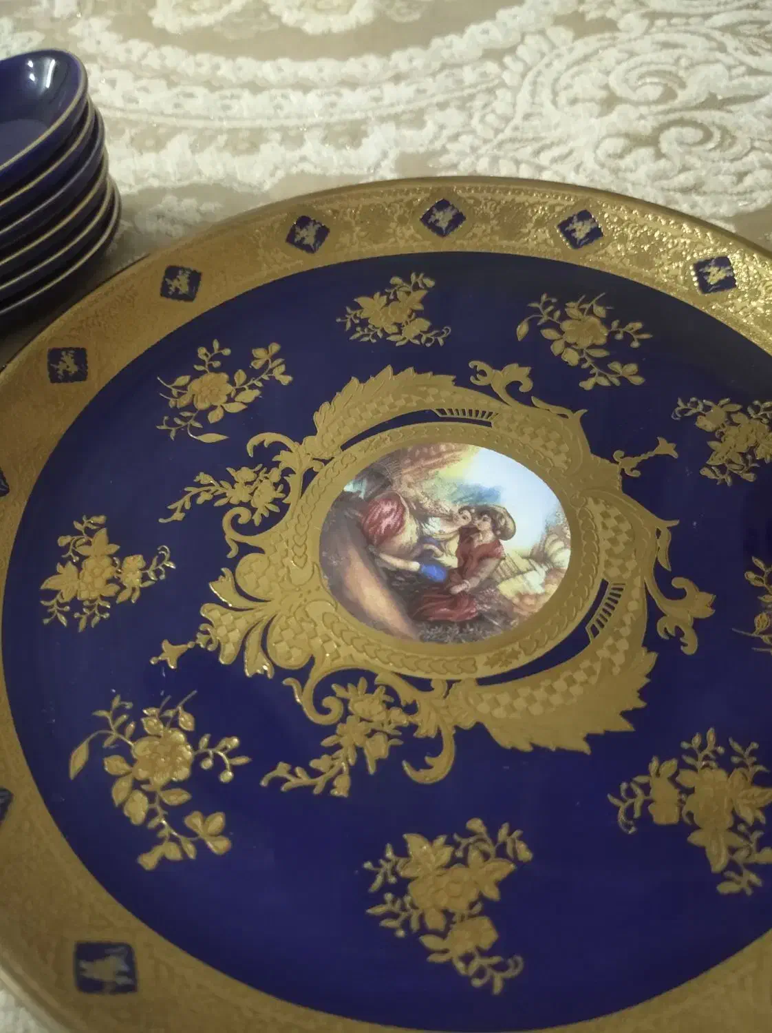 لاجوردی آنیل اصل|ظروف سرو و پذیرایی|زنجان, |دیوار