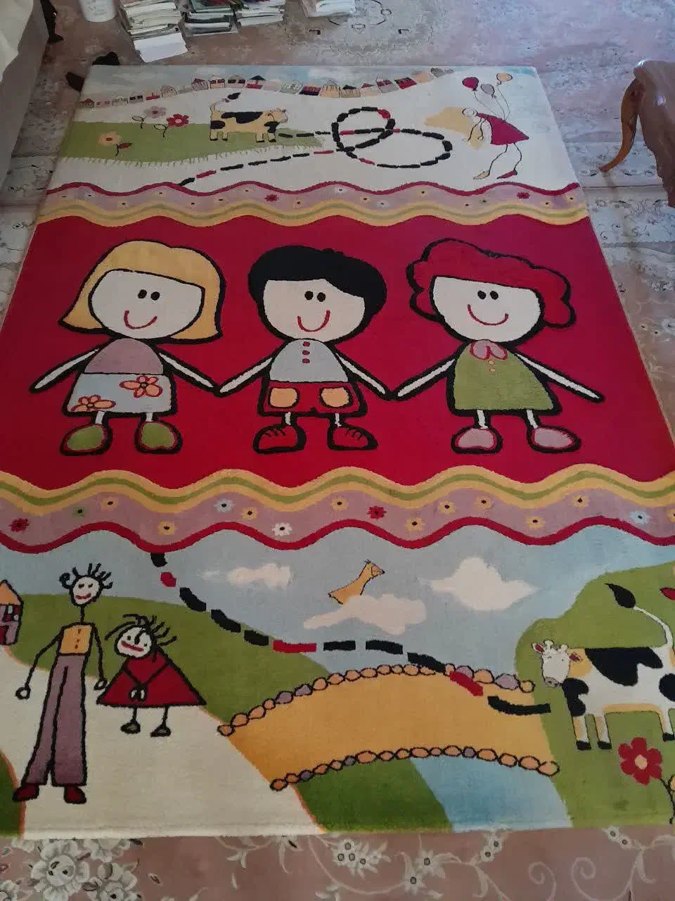 فرش کودکانه|فرش|زنجان, |دیوار