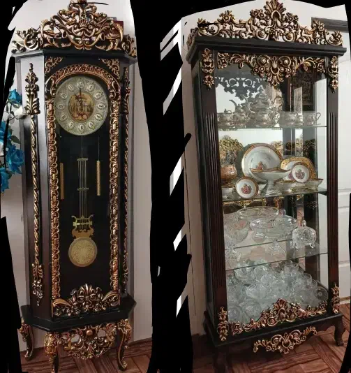 بوفه چوبی شیک و نو قهوهای|بوفه، ویترین، کنسول|چهارباغ, |دیوار