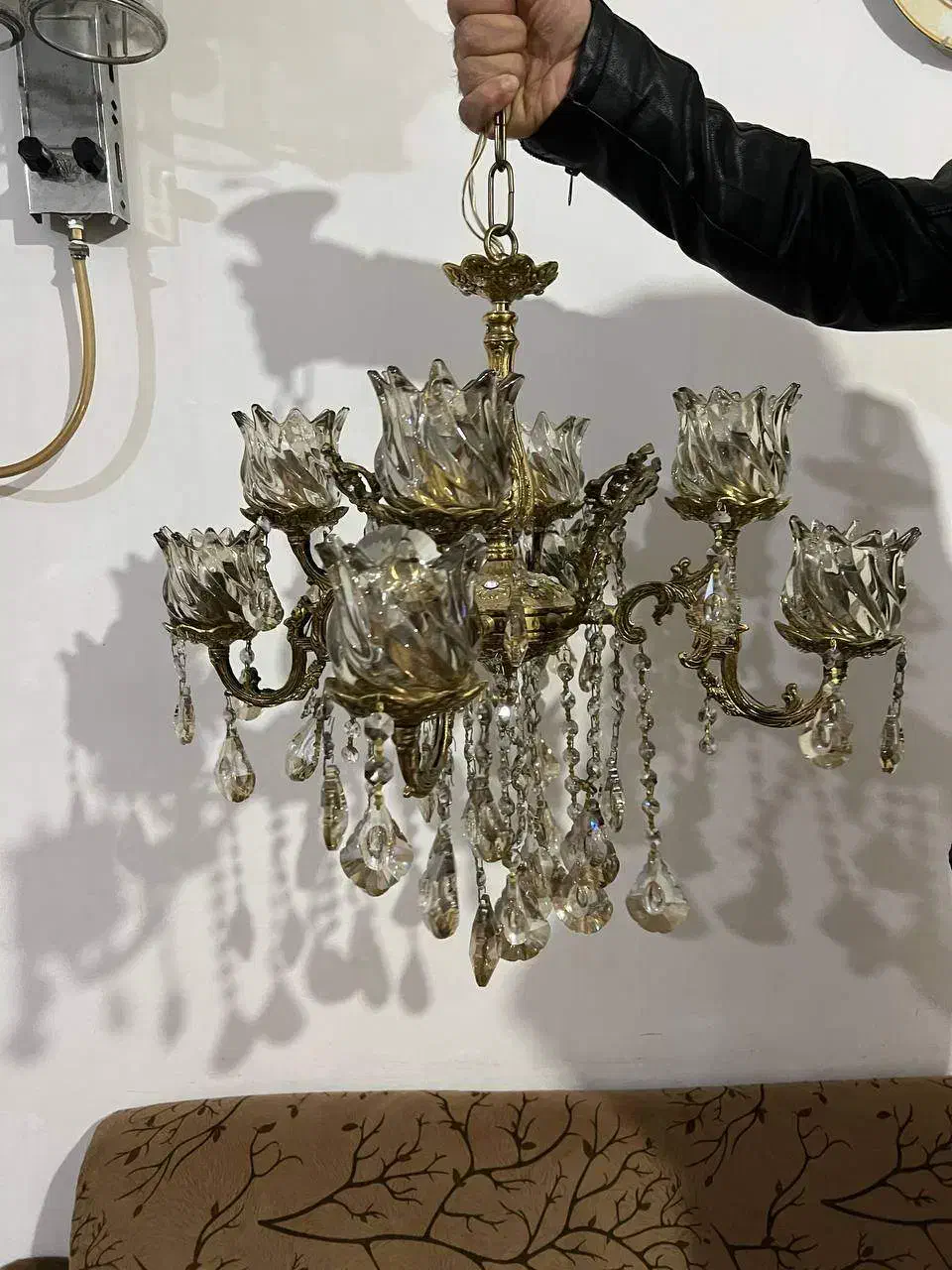 لوستر|لوستر و چراغ آویز|اردبیل, |دیوار