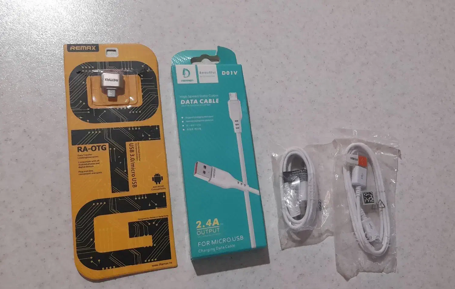 کابل شارژ و otg نو|لوازم جانبی موبایل و تبلت|تهران, هلال احمر|دیوار