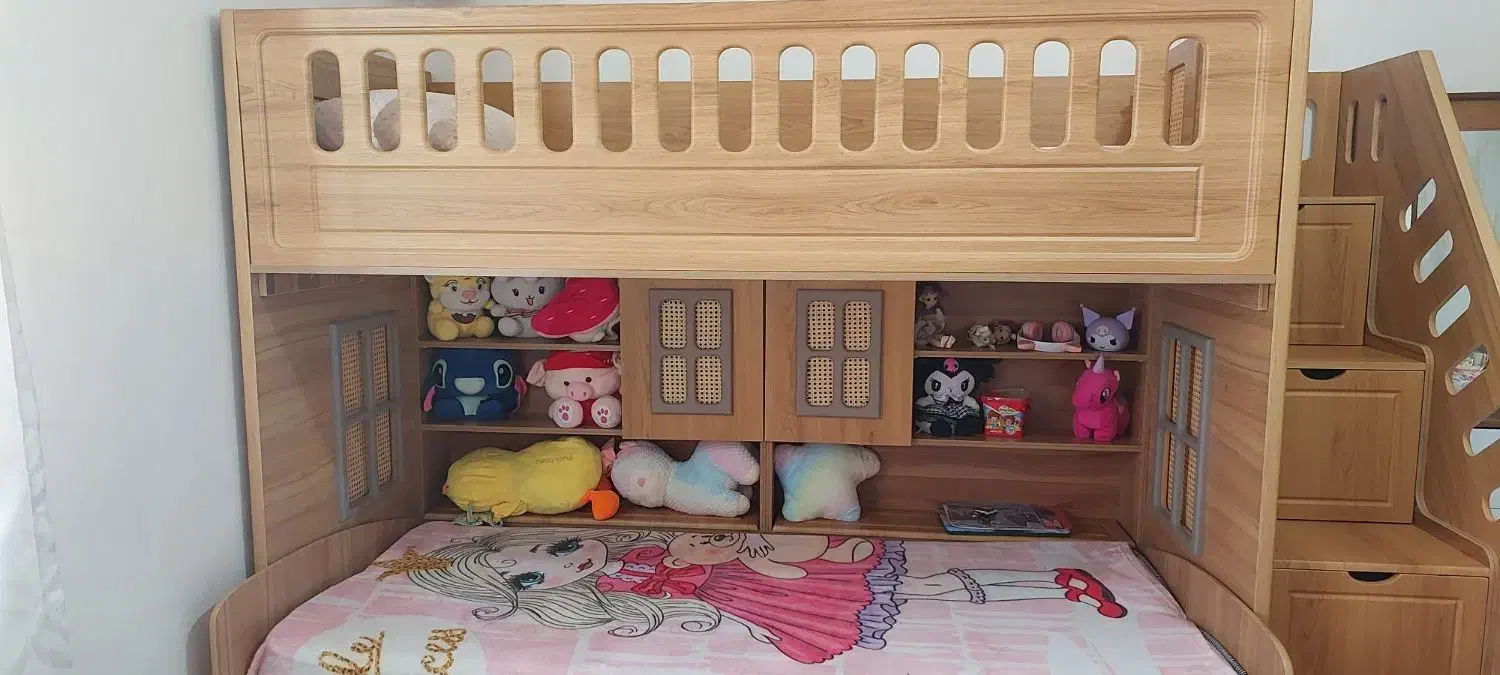 تخت دو طبقه باراد جا دار سه کشو زیر تخت|تخت و سرویس خواب|تهران, آذری|دیوار