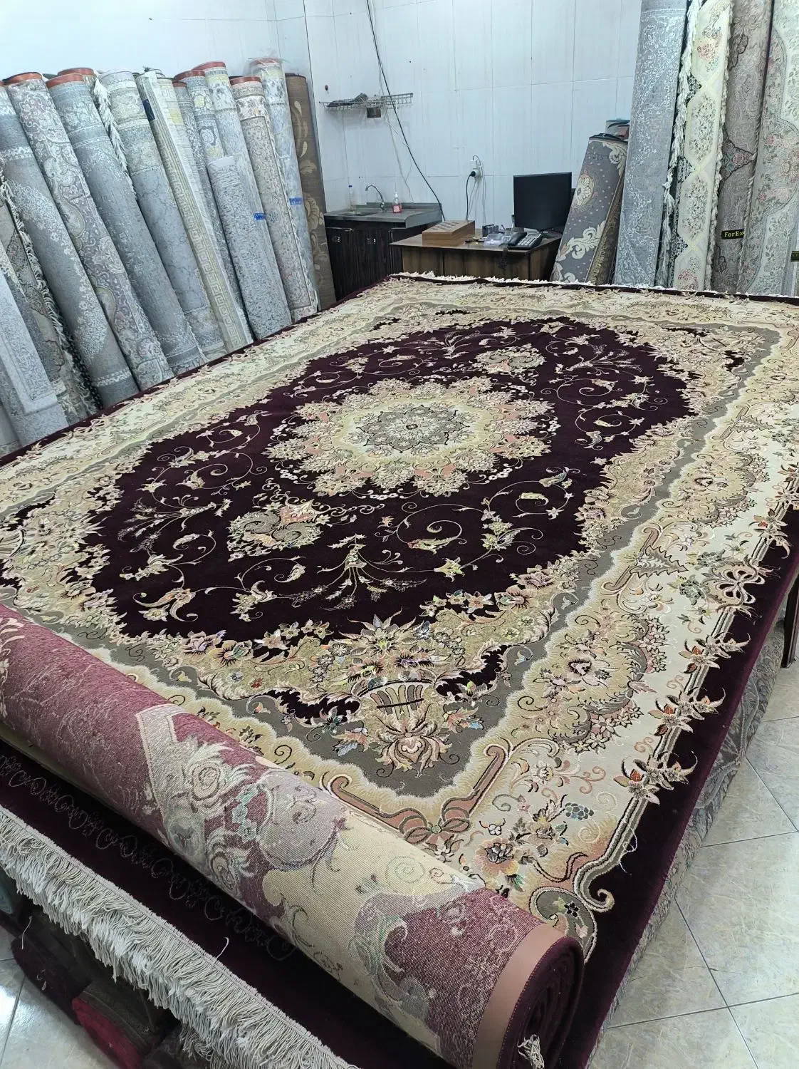 یک جفت فرش ۱۲ متری  تمیز دست دوم درحد|فرش|اصفهان, عطار نیشابوری|دیوار