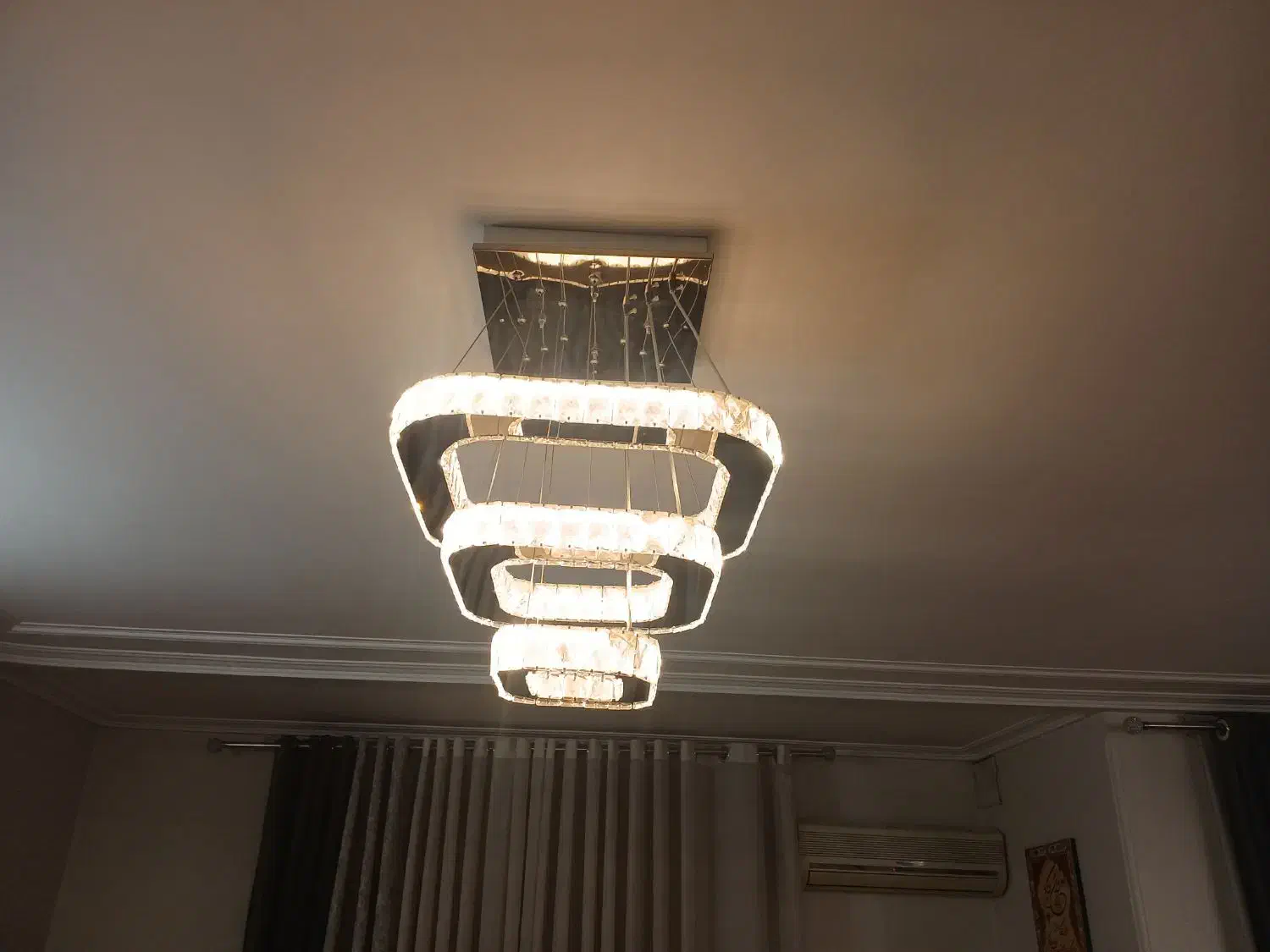 لوستر سه شاخه|لوستر و چراغ آویز|شیراز, شهرک کوثر|دیوار