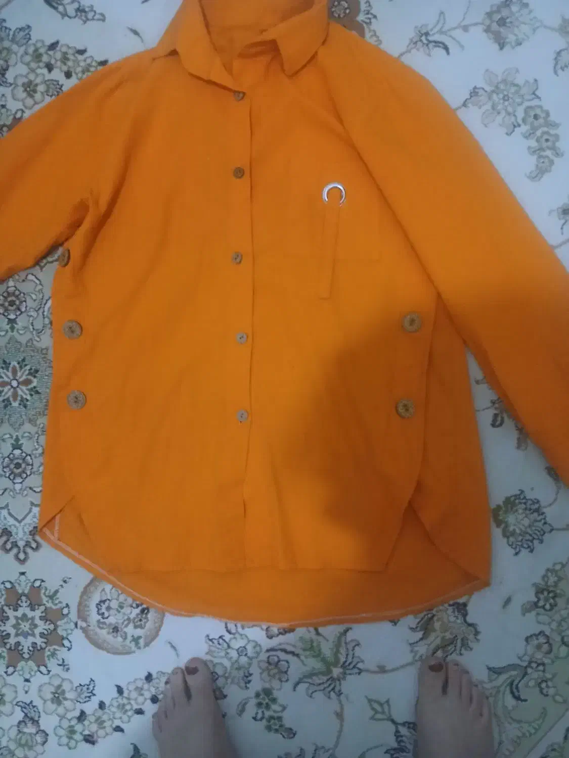 تونیک نارنجی خوش رنگ|لباس|بروجرد, |دیوار