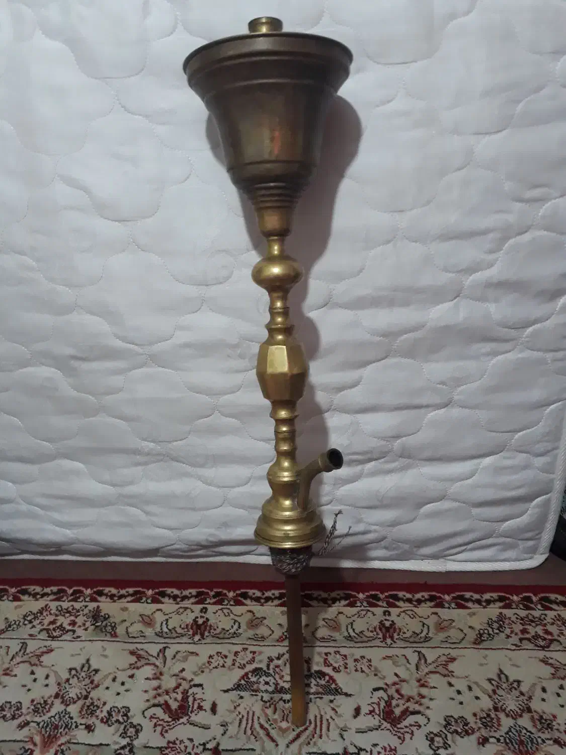 تنه قلیان برنجی|کلکسیون و سرگرمی|سنگر, |دیوار