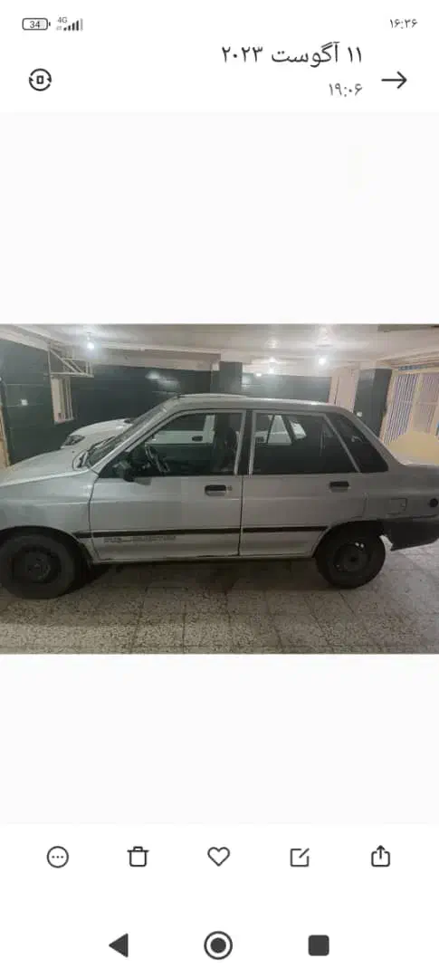 پراید نقره ایی مدل۸۵|خودرو سواری و وانت|شاهین‌شهر, مسکن مهر|دیوار