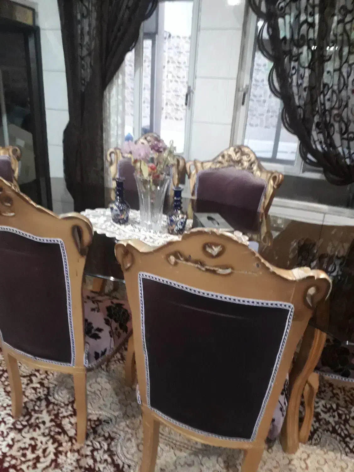 میز ناهار خوری ۶ نفره|میز و صندلی غذاخوری|حمیدیا, |دیوار