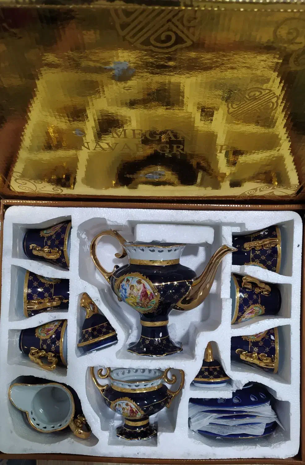 ست شیر خوری سه لیلی اصل|صنایع دستی و سایر لوازم تزئینی|کاشان, قطب راوندی|دیوار