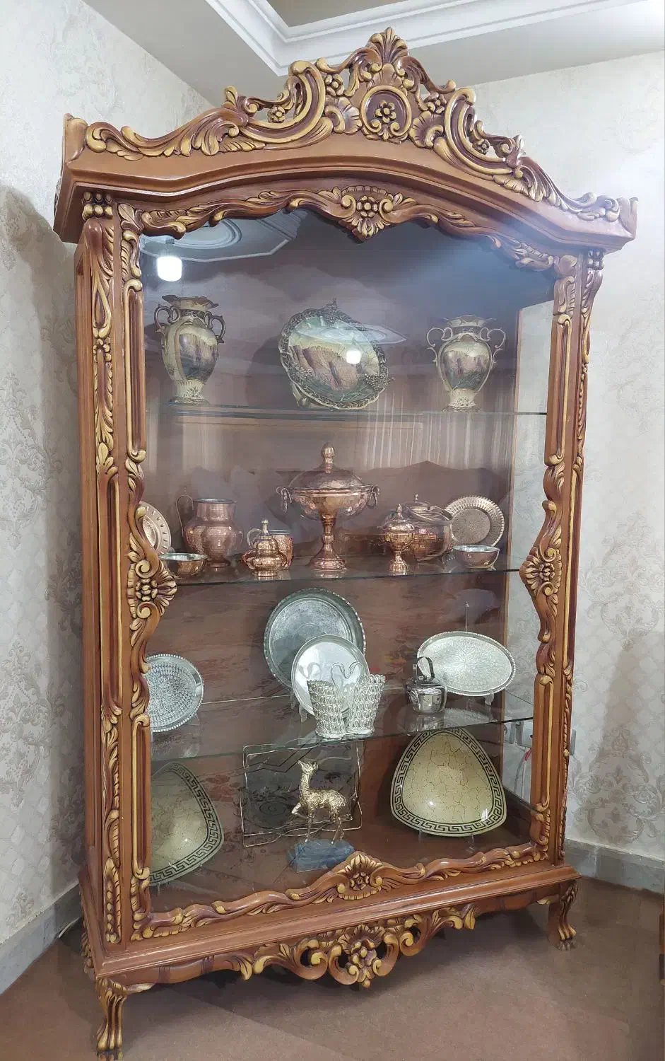 بوفه چوبی|بوفه، ویترین، کنسول|مشهد, ادیب نیشابوری (شهرک غرب)|دیوار