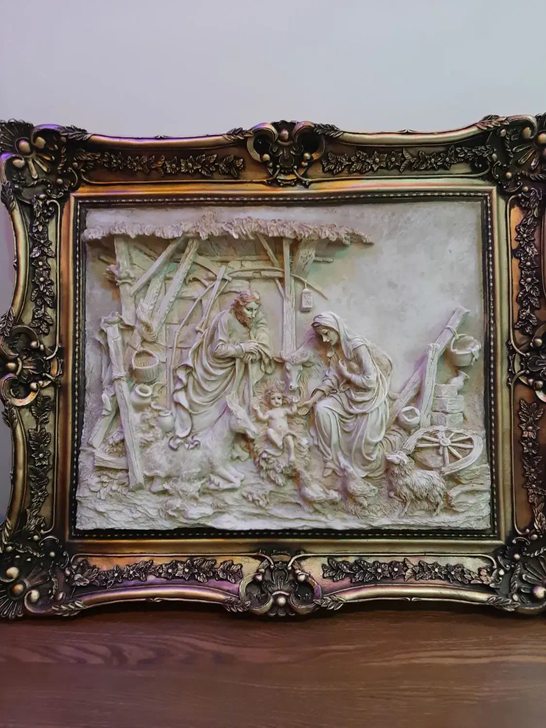 تابلو برجسته تولد مسیح|تابلو، نقاشی، عکس|تهران, خواجه نظام الملک|دیوار