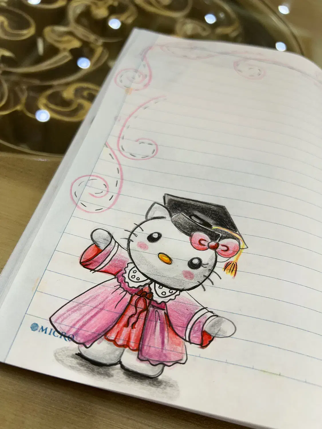 تزیین دفتر مشق|تابلو، نقاشی، عکس|قم, شهرک قدس|دیوار