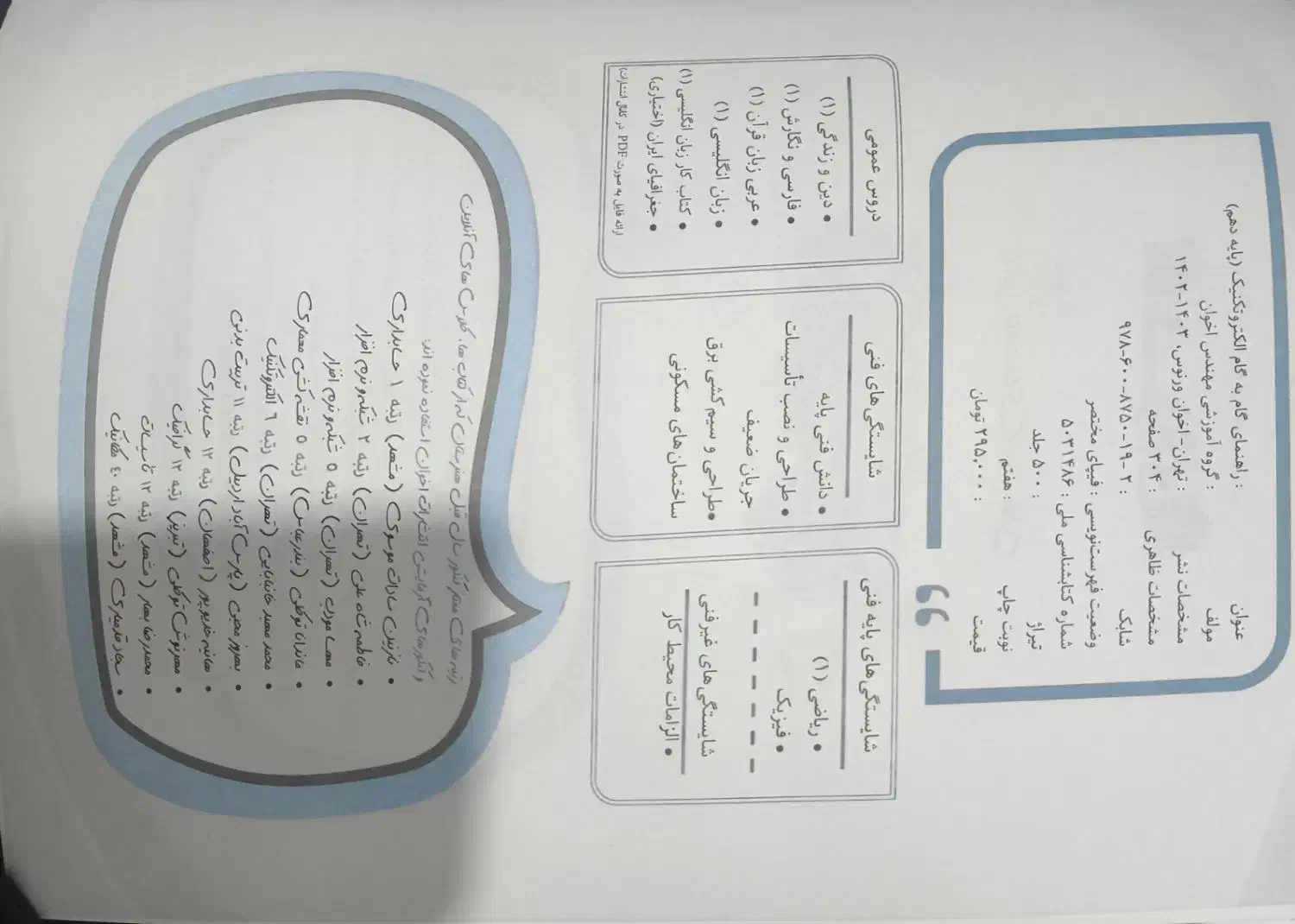 گام به گام برای دهم رشتبه برق|کتاب و مجله آموزشی|شیراز, آبیاری|دیوار