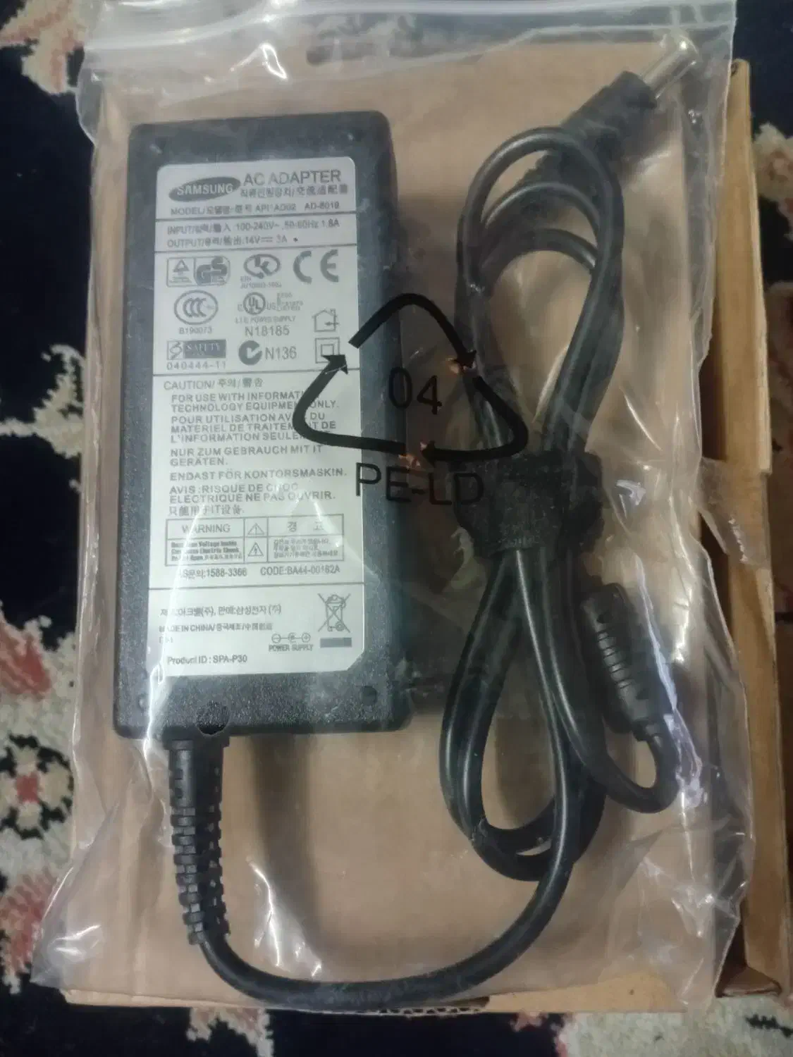 آداپتور سامسونگ نو آکبند|قطعات و لوازم جانبی رایانه|فردیس, شهرک شهید حسینی|دیوار