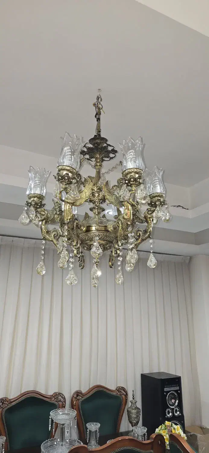 لوستر برنز|لوستر و چراغ آویز|ری, ولی آباد|دیوار