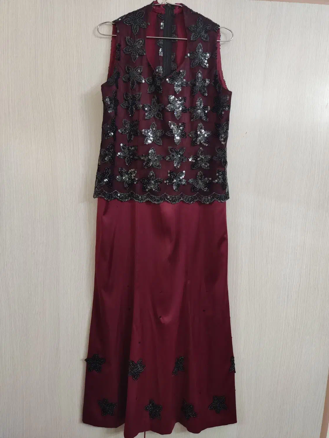 پیراهن مجلسی ساتن بلند|لباس|دامغان, |دیوار