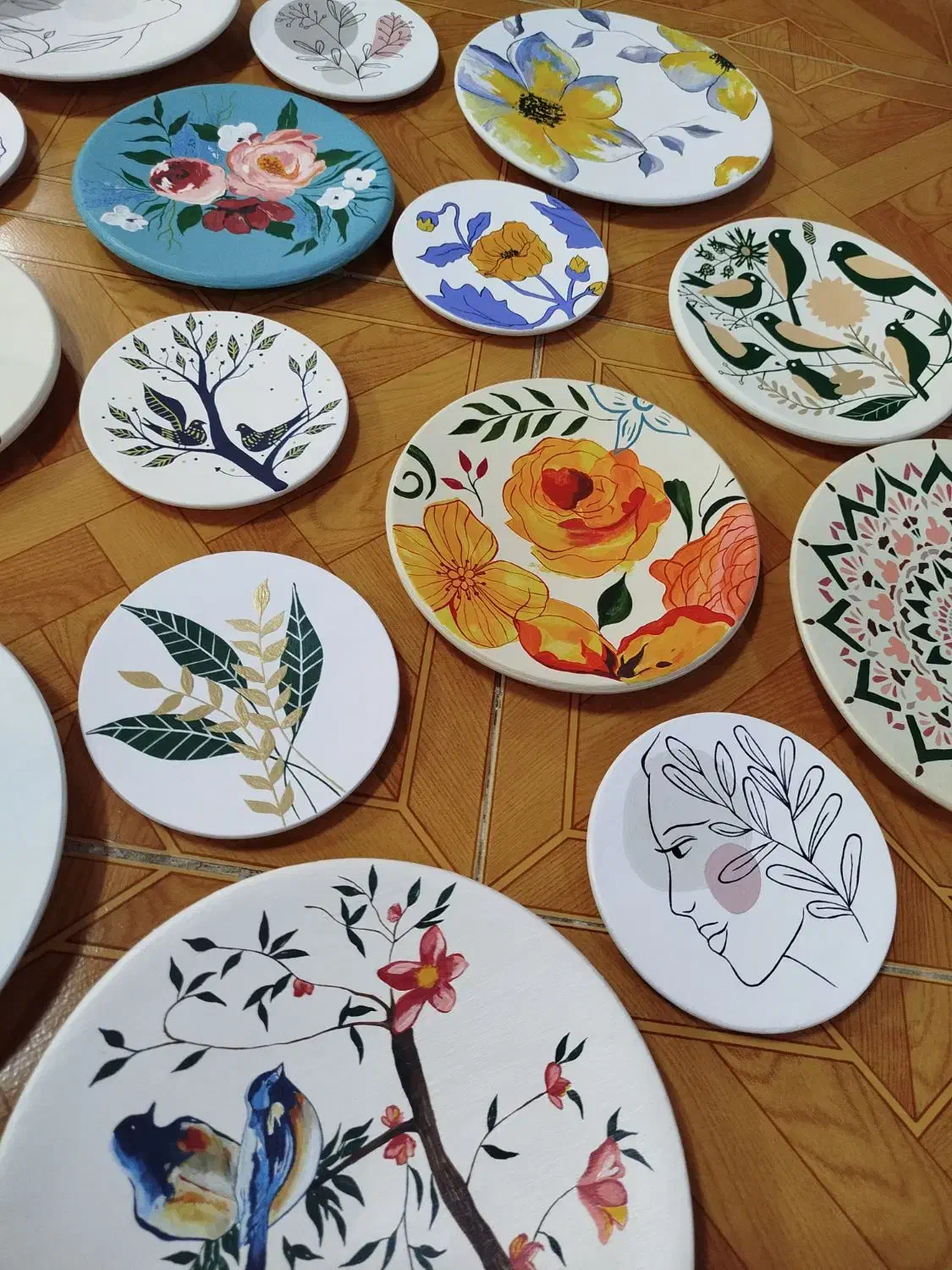 بشقاب دیوارکوب سفالی|صنایع دستی و سایر لوازم تزئینی|تهران, مختاری|دیوار