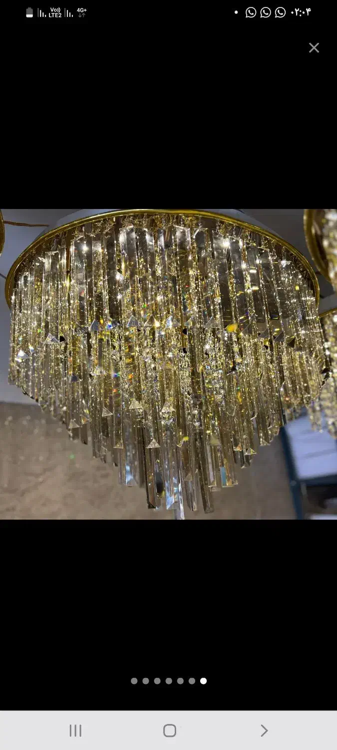 لوستر طلایی|لوستر و چراغ آویز|تهران, ابوذر|دیوار