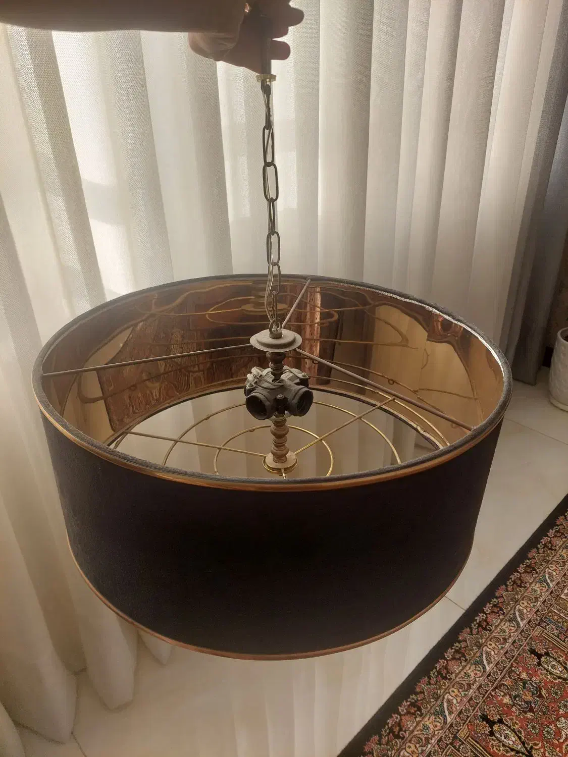 لوستر شیددار مشکی|لوستر و چراغ آویز|اندیشه, اندیشه فاز ۱|دیوار