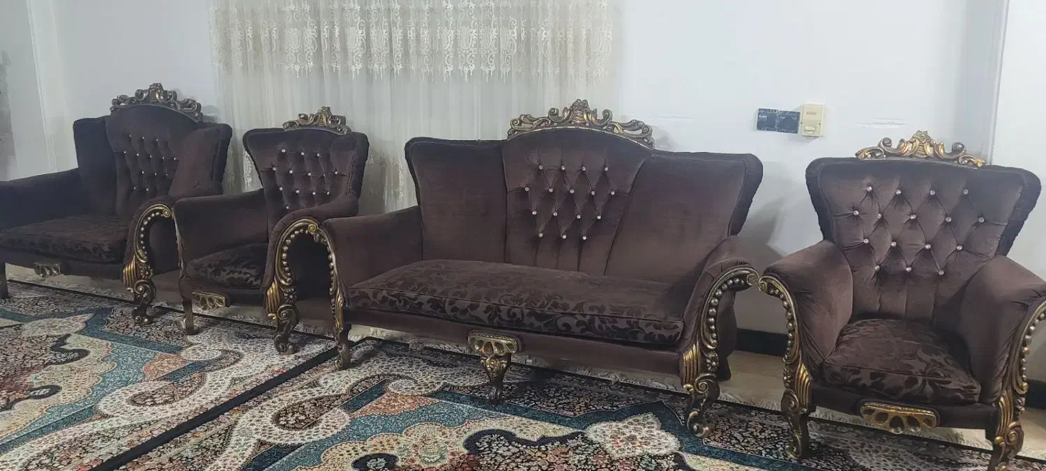 مبل نیمه سلطنتی|مبلمان خانگی و میز عسلی|مرزیکلا, |دیوار