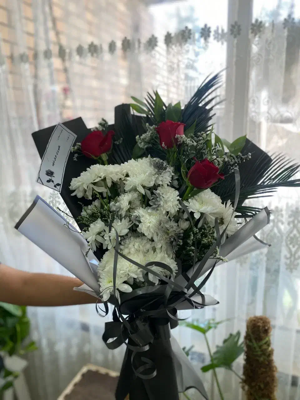 دستهکل رز|گل و گیاه طبیعی|فولادشهر, فولادشهر|دیوار