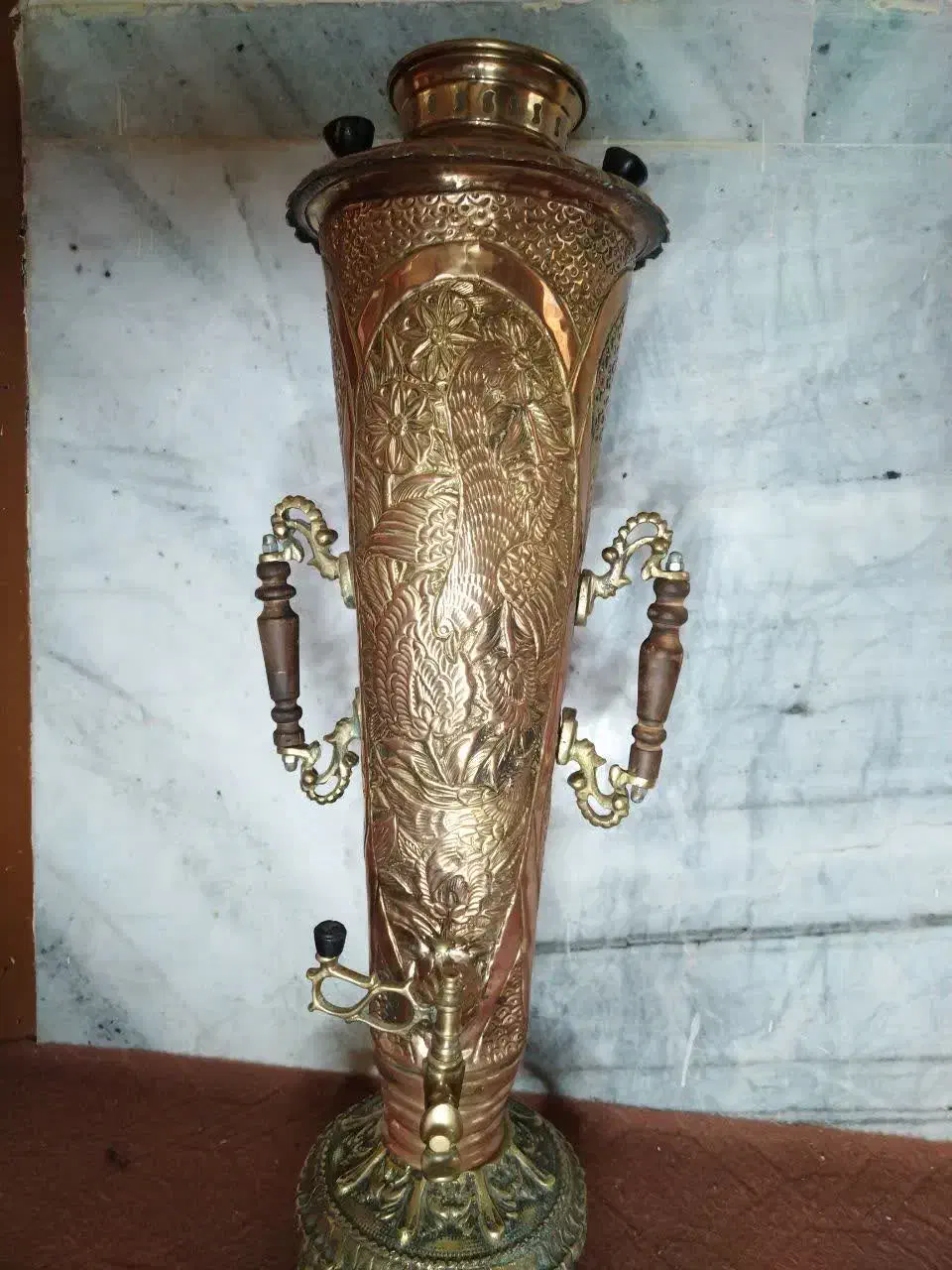 سماور ذغالی|کلکسیون اشیاء عتیقه|بردسکن, |دیوار