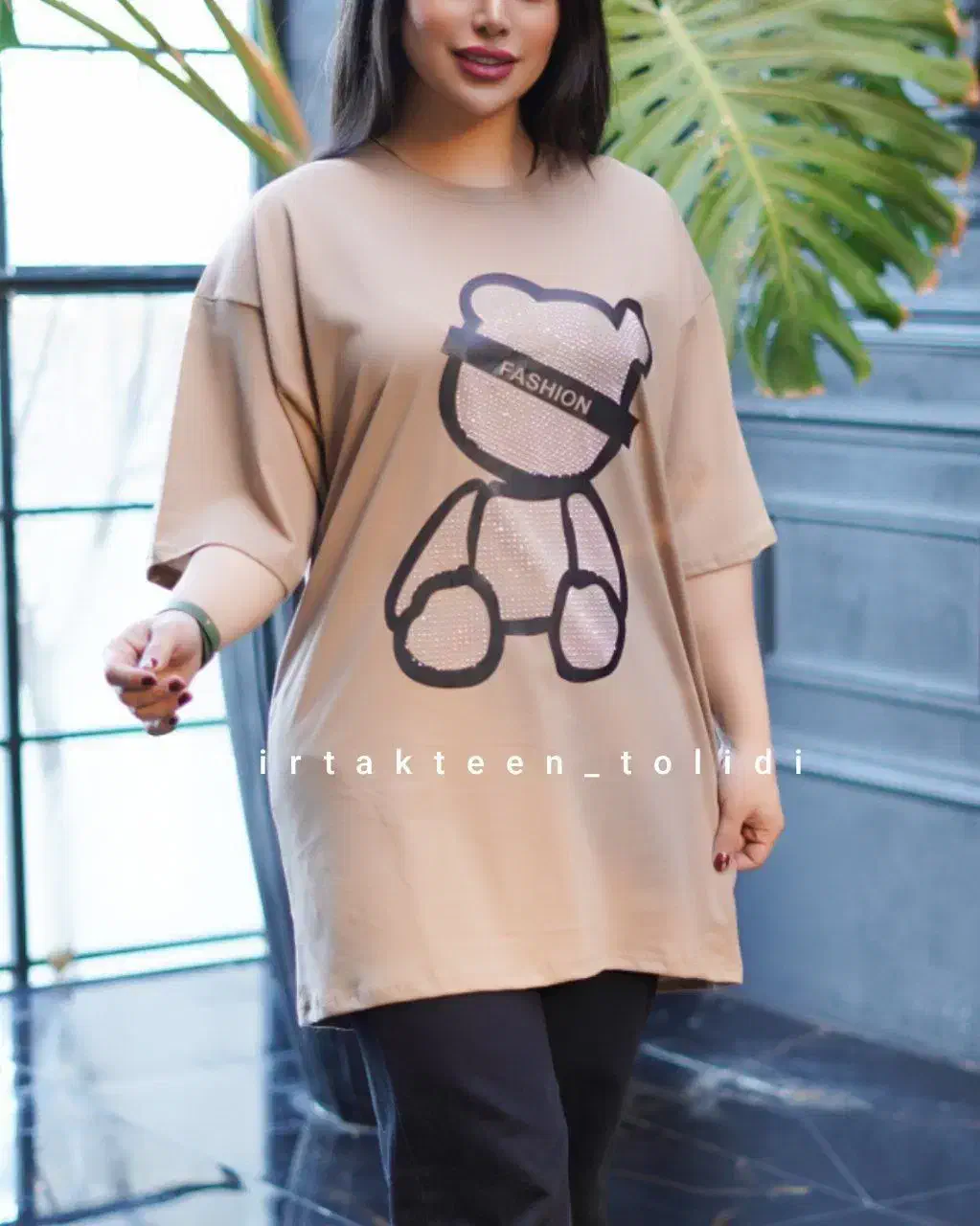 تیشرت زنانه قواره دار نخ پنبه|لباس|نسیمشهر, |دیوار