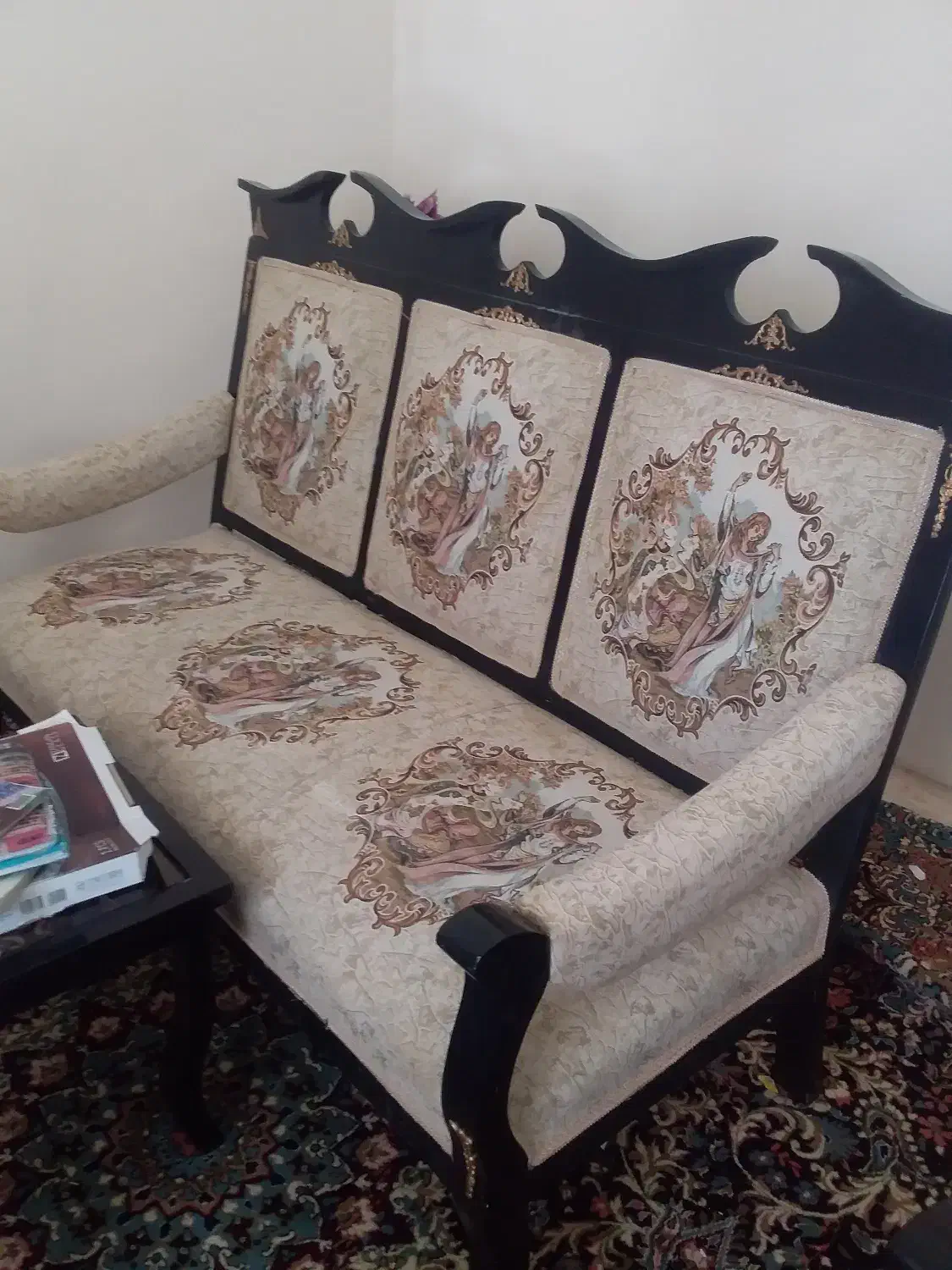 مبل سلطنتی 7نفره|مبلمان خانگی و میز عسلی|ماهان, |دیوار