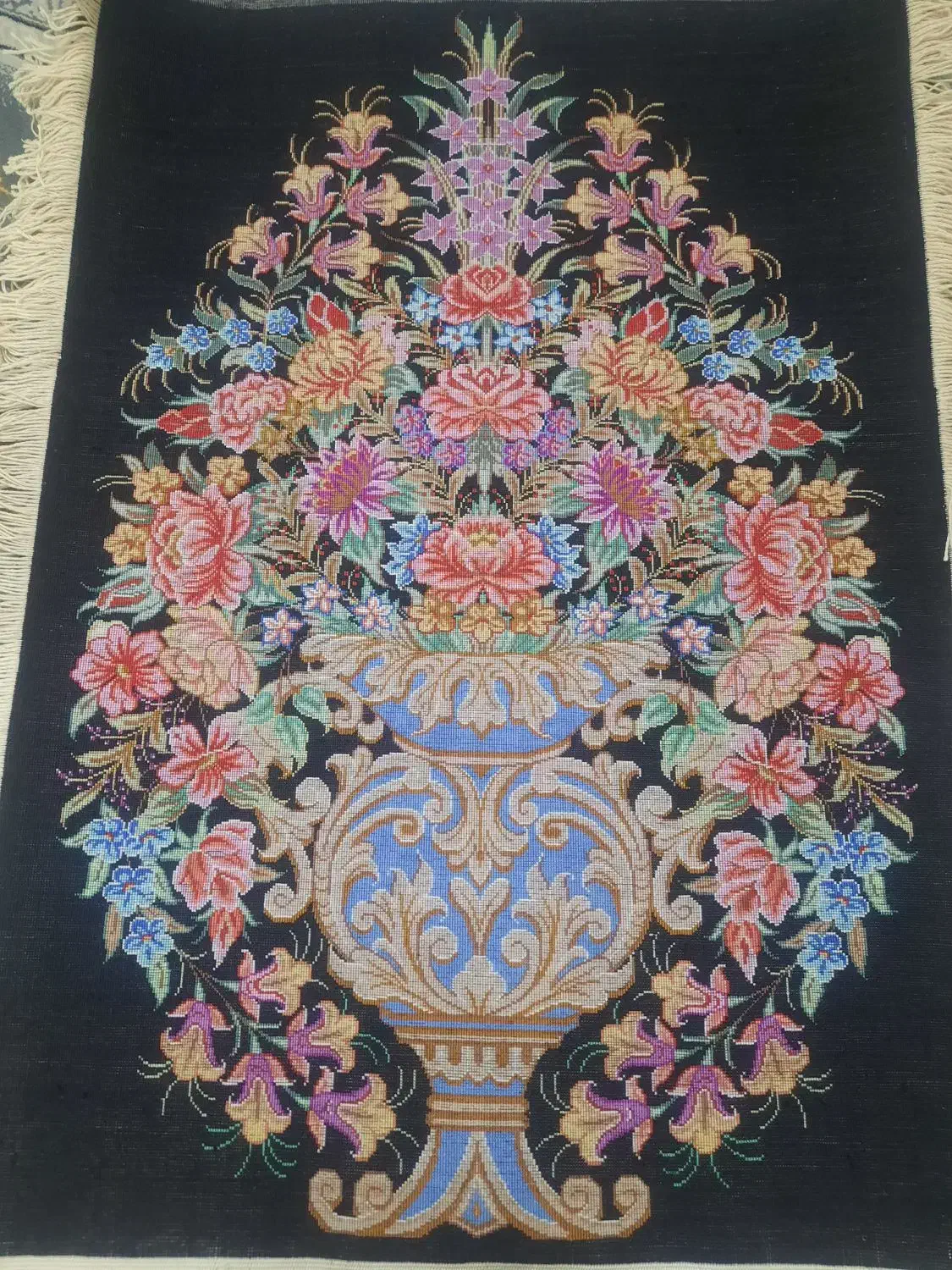 تابلو فرش دستبافت تمام ابریشم|تابلو فرش|قم, نیروگاه|دیوار