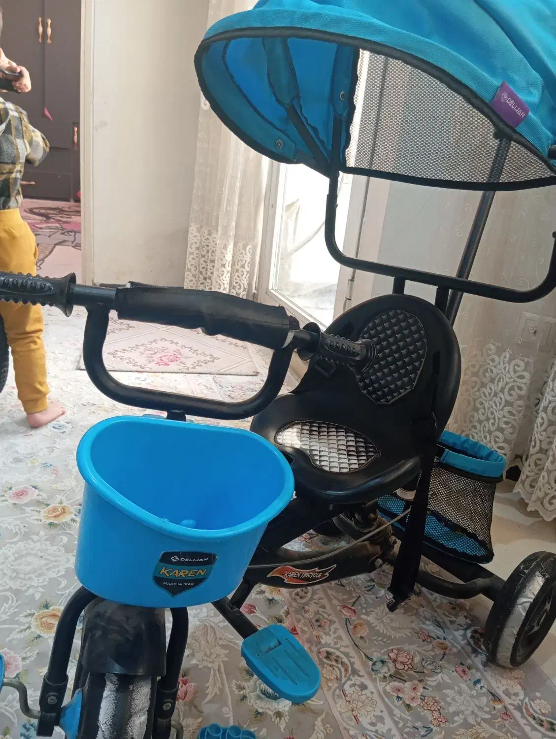 سه چرخه بچگونه سایبان دار|دوچرخه، اسکیت، اسکوتر|اندیشه, شهرک مریم|دیوار
