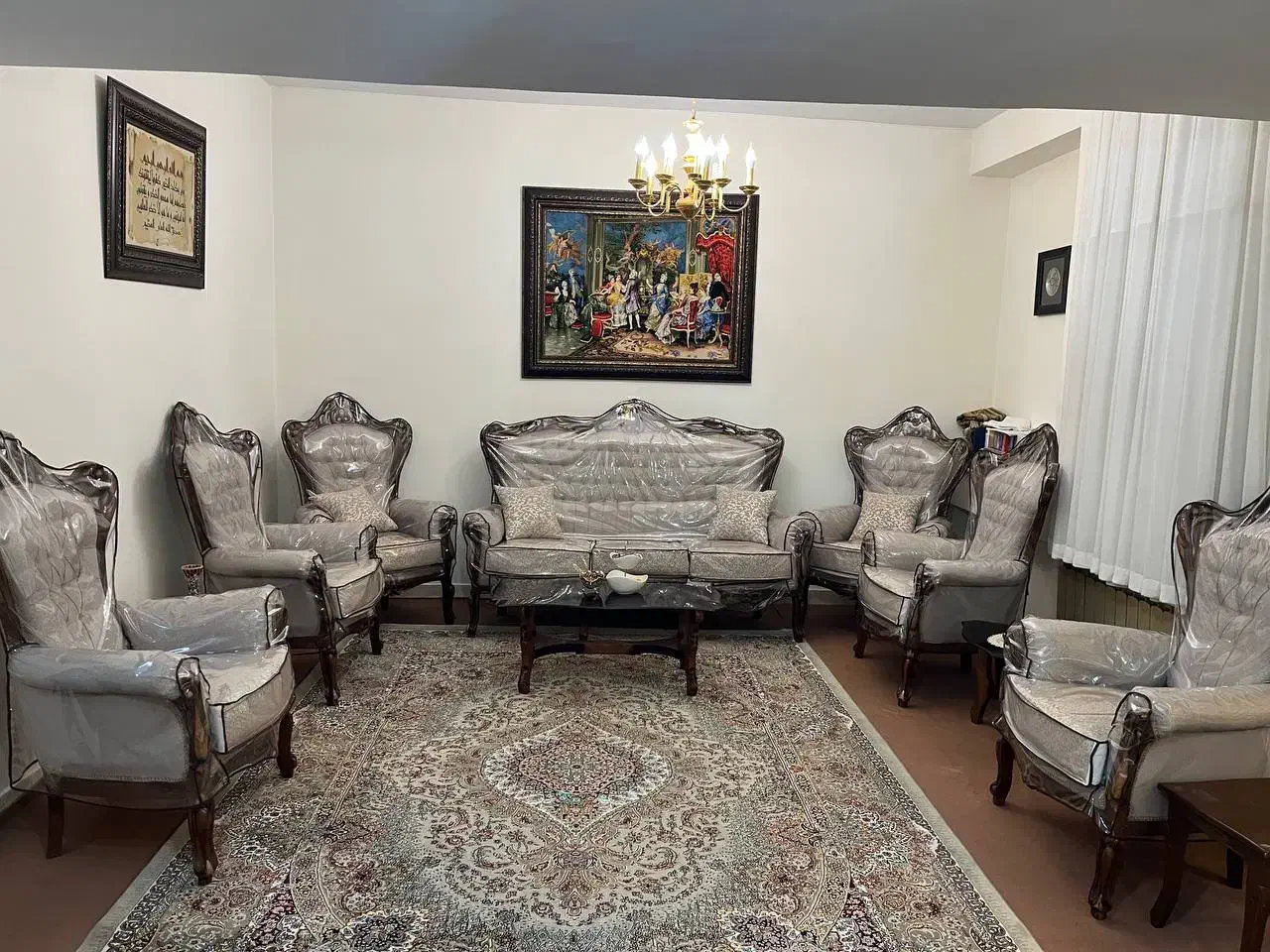 کاور مبل سلطنتی ۹ نفره|مبلمان خانگی و میز عسلی|مهاجران, |دیوار