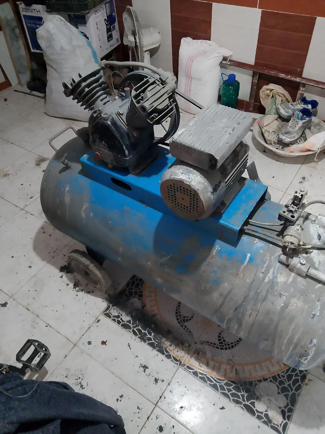 پمپ با15متر شیلنگ پرس شده|ابزارآلات|اهر, |دیوار