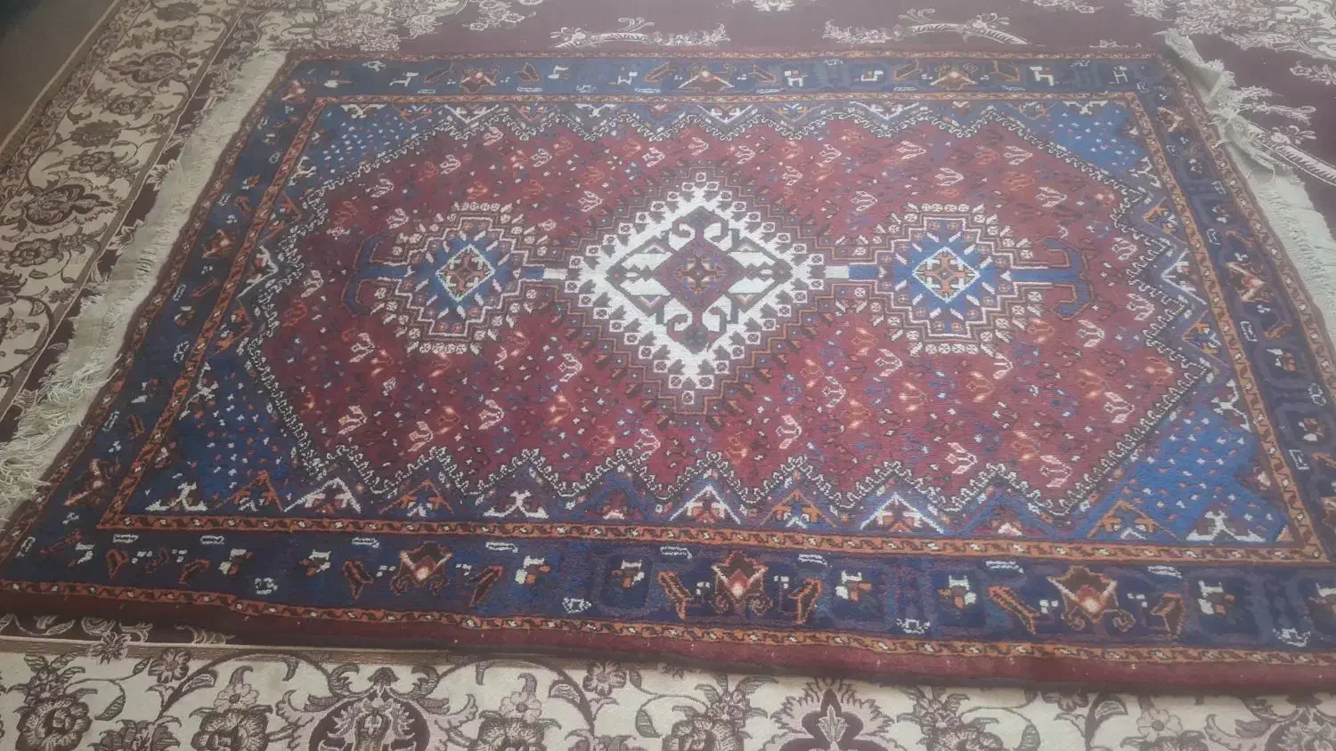 قالی دستباف ۶ متری|فرش|شهرضا, |دیوار