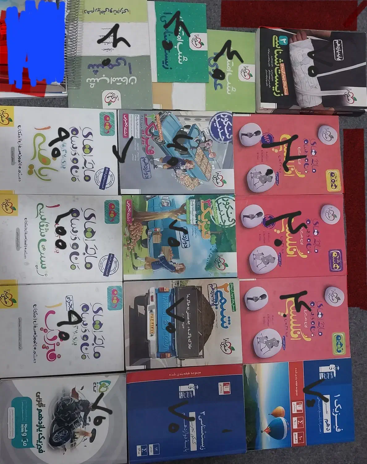 کتاب های راهنمایی و دبیرستان|کتاب و مجله آموزشی|نهاوند, |دیوار