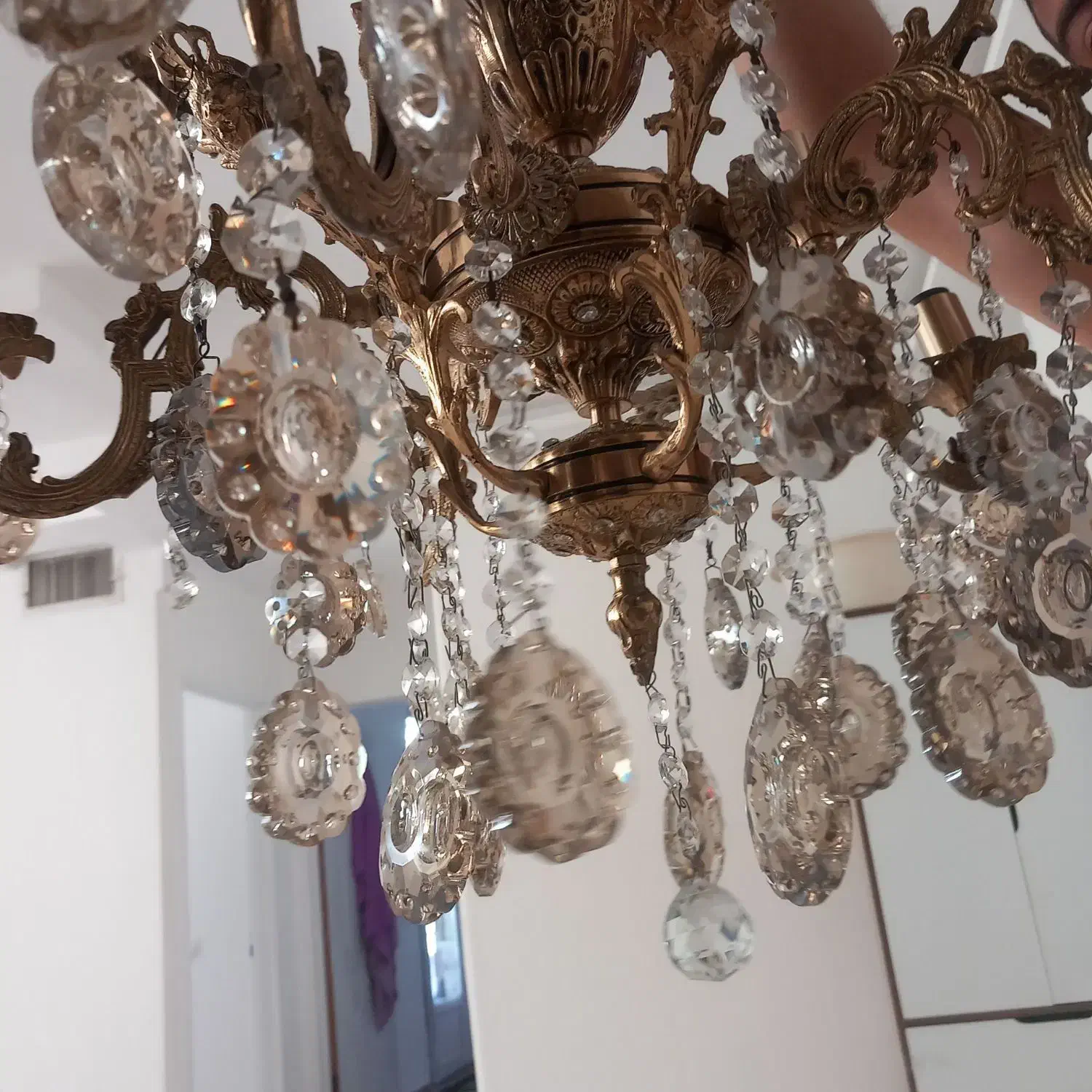 لوستر ۵شاخه،۱۰شعله|لوستر و چراغ آویز|بروجرد, |دیوار