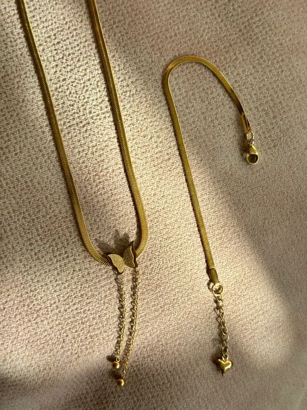 ست گردنبند و دستبند ماری طلایی|بدلیجات|شیراز, هفت تنان|دیوار