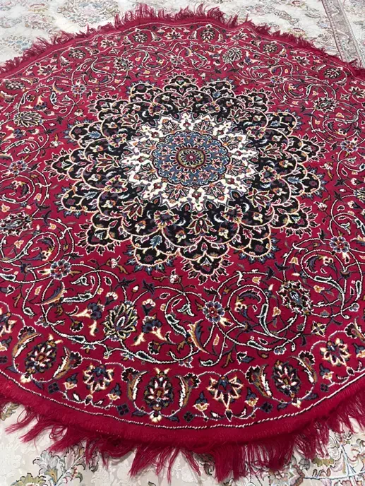 فرش گرد سه متری سالم|فرش|نسیم‌شهر, |دیوار