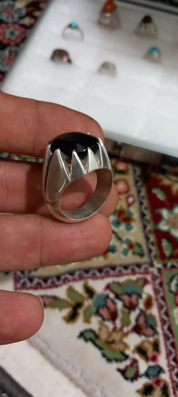 انگشتر عقیق تراشدار قطعی|جواهرات|اسلام‌شهر, شهرک مفیدی|دیوار