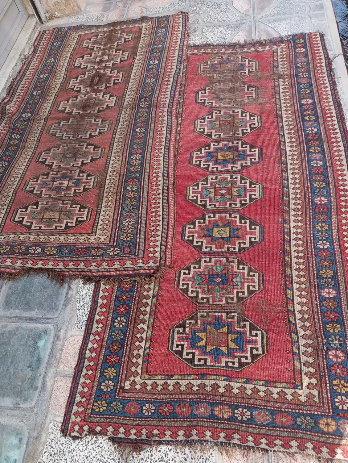 یک جفت زرع ونیم کهنه ۷۰ساله|فرش|نسیم‌شهر, |دیوار